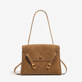 Retro Minimalist Genuine Leather Shoulder Bag