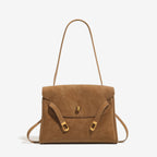 Retro Minimalist Genuine Leather Shoulder Bag