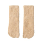 Women's Fleece-lined Thermal Winter Toe Socks Mid-calf Thick Warm