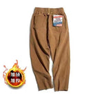 Men's Casual Khaki Corduroy Pants for Autumn/Winter