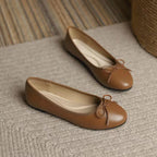 Women's Classic Egg-Roll Edge Slip-On Flats – Chanel-Inspired Round Toe Pumps