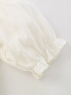 Children's Smocked Puff Sleeve Tiered Dress