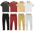 Checkered Polo and Pant Set