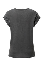 Canton Twisted Ribbed Textured Plain T Shirt