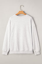 Black GAME DAY Vintage Washed Letter Graphic Baggy Sweatshirt