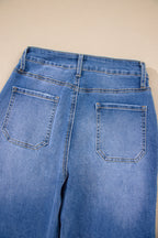Breen Cropped High Rise Wide Leg Jeans