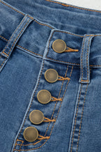 Ashleigh Blue Multi-Button High Waist Wide Leg Jeans