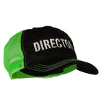 Director Embroidered Big Size Two Tone Neon Mesh Cap