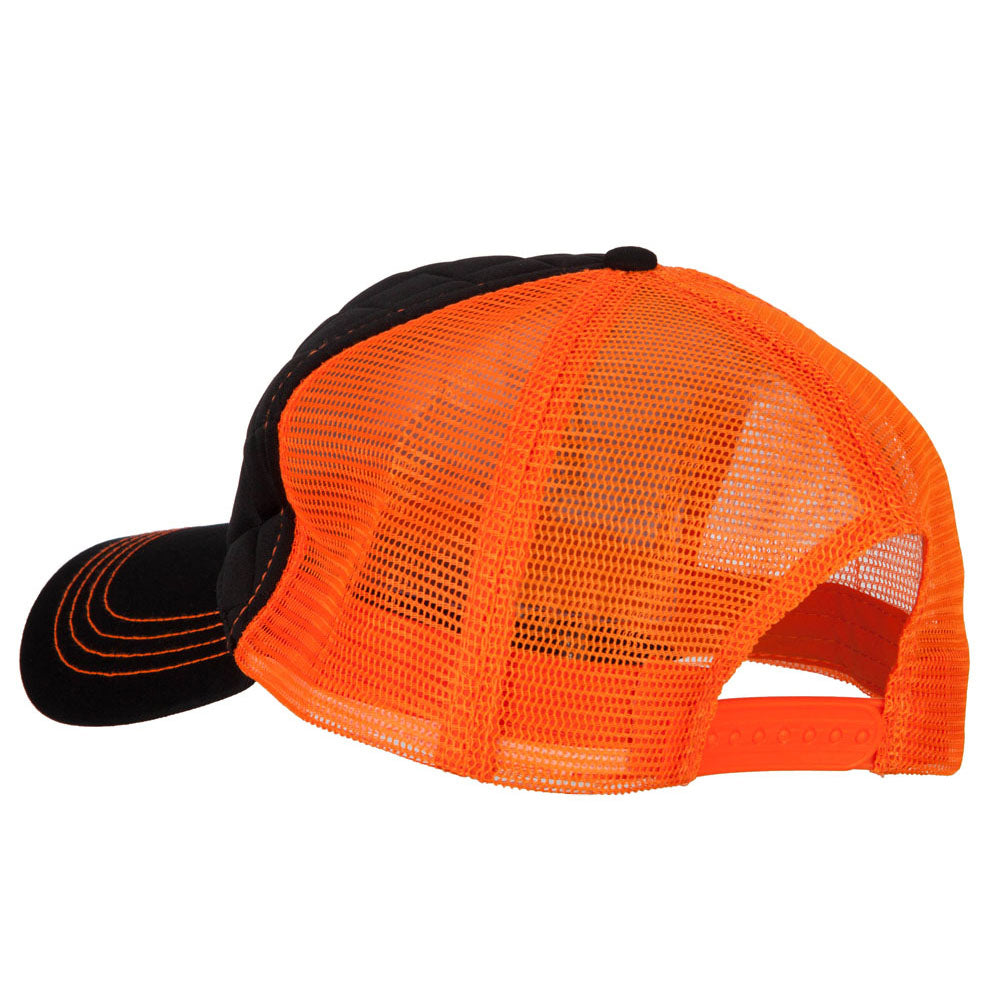 Director Embroidered Big Size Two Tone Neon Mesh Cap