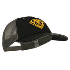 Diamond Outline Embroidered Big Size Washed Mesh Cap