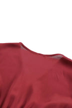 Elegant Tie-Front Ruffle Mini Dress with Smocked Wiast