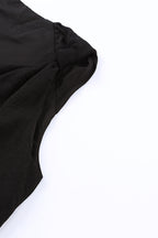 Apricot Plain V Neck Casual Knotted Shoulder Vest