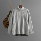 Two-tone Patchwork Jacquard Loose  Western-style Slimming Top For Women