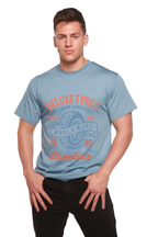 Deluxe Tyres Men's Bamboo Viscose/Organic Cotton Short Sleeve Graphic T-Shirt