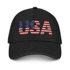 USA Patriotic - Denim Hat - 1 sided embroidery