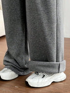 Casual Drawstring High Waist Wide Leg Sweatpants