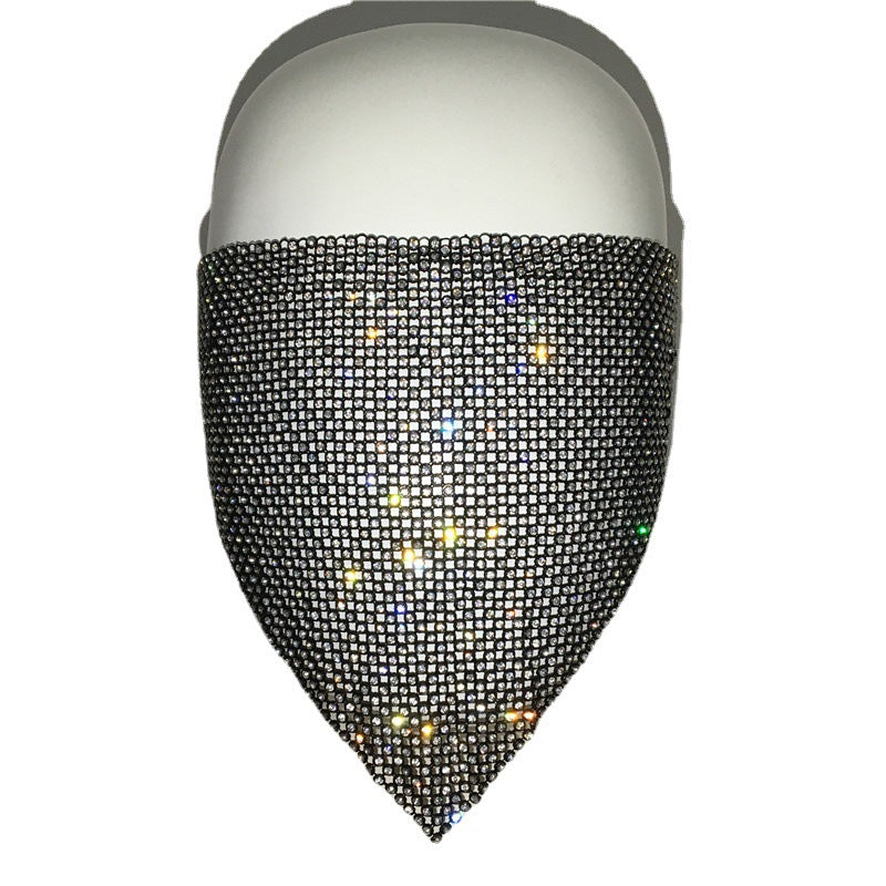 Personality Trend Accessories Rhinestone Mask