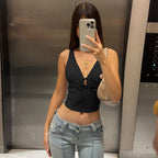 Women's Lace-up Vest Top