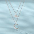 18K Gold Vermeil Crescent Vermeil Necklace