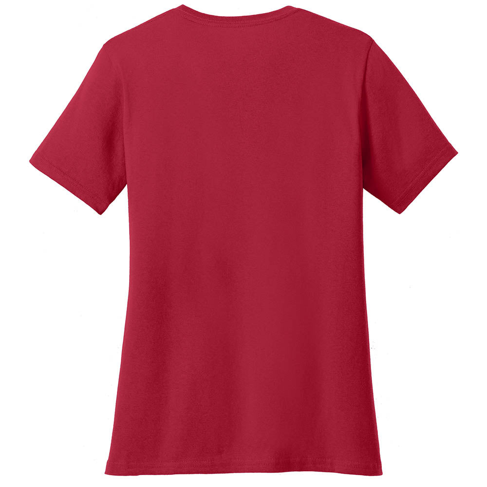 Peace And Love Bike Graphic Design Ladies V-Neck