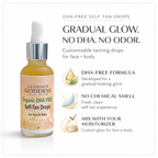 Organic DHA‑Free Tanning Drops – Gradual, No‑Odor Glow