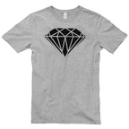 Diamond Symbol Graphic Design Short Sleeve Cotton Jersey T-Shirt