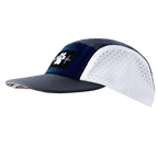 Dog Hat - 5 Panel - Charcoal / Navy / White - Laser Mesh