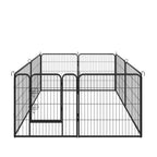 Dog Fence and Pet Playpen, Heavy Duty Foldable Metal 8 Panels Dog Pen 31.5" Height