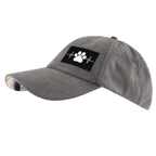 Dog Hat - Dad Hat - Corduroy - Charcoal - Fabric Back