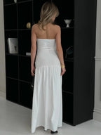 Donna Hollow Out Cinched Elegant Dress