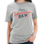 Happy Independence Day Graphic Design Deluxe Jersey T-Shirt