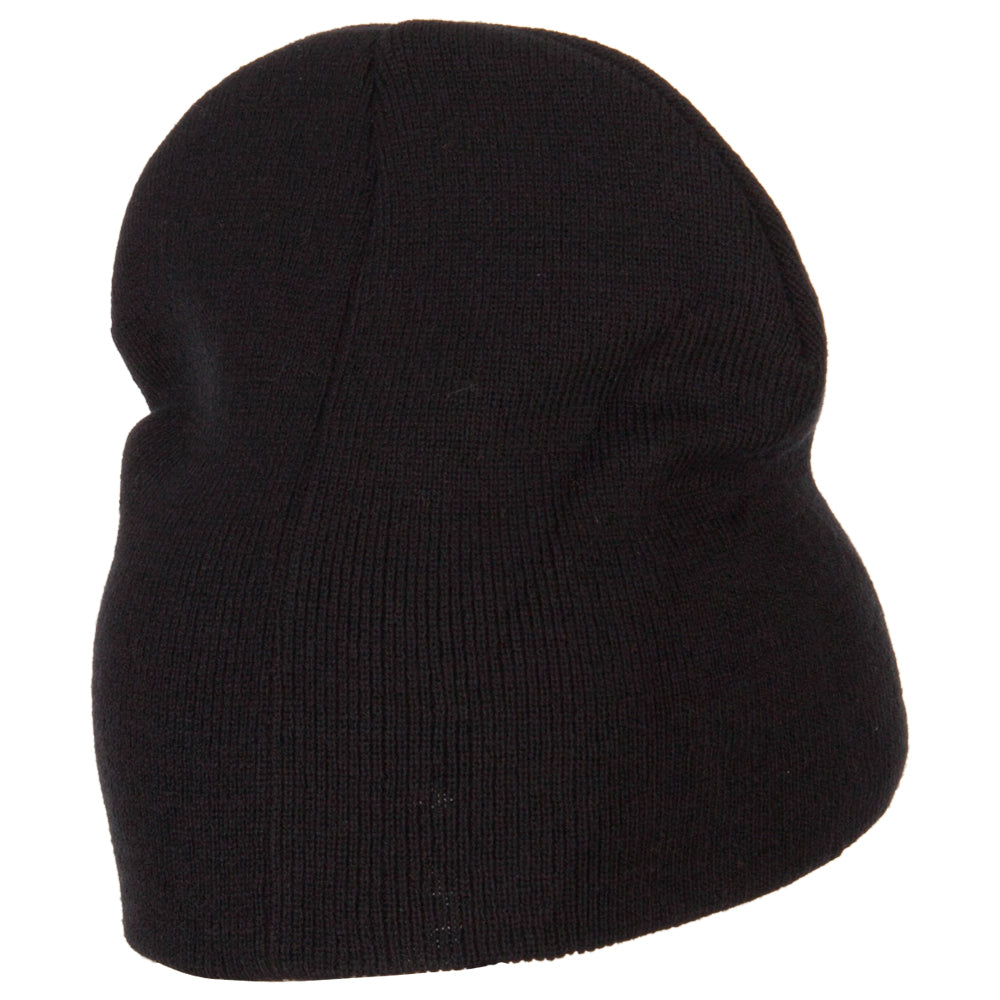 Director Embroidered Big Size Acrylic Short Beanie