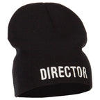 Director Embroidered Big Size Acrylic Short Beanie