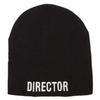 Director Embroidered Big Size Acrylic Short Beanie