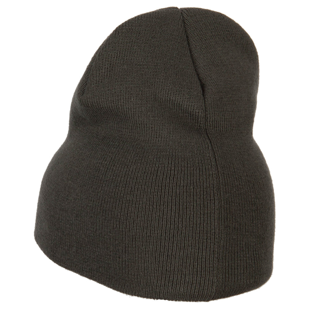 Director Embroidered Big Size Acrylic Short Beanie