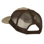Desert American Flag Patched Big Size Washed Mesh Cap