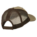 Desert American Flag Patched Big Size Washed Mesh Cap
