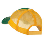 Desert American Flag Patched Big Size Washed Mesh Cap