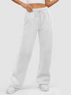 Womens Sweatpants Baggy Wide Fleece Lined Straight Leg Pants