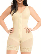 Fajas Colombianas Full Body Shaper with Zipper – Tummy Control & Butt Lift
