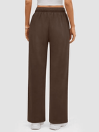 Womens Sweatpants Baggy Wide Fleece Lined Straight Leg Pants