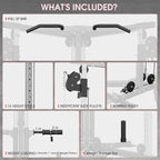 Dual Pulley Cable Crossover Machine With Pull Up And LAT Bar (SAK98124)