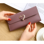 Durable Purses Luxury Love Heart Wallets For Ladies And Girls Smart Money Pocket, Card Holder Female Wallets And Phone Clutch Bag