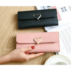 Durable Purses Luxury Love Heart Wallets For Ladies And Girls Smart Money Pocket, Card Holder Female Wallets And Phone Clutch Bag