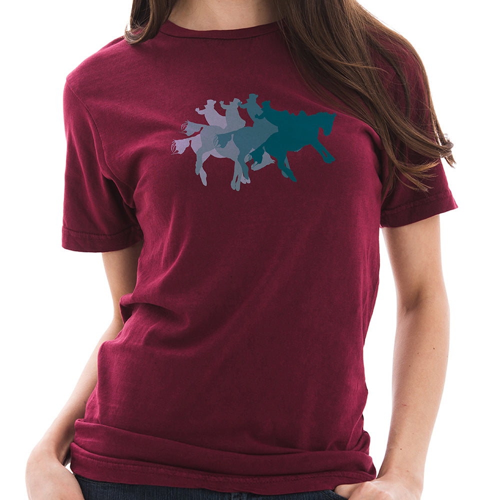 Bucking Horse Graphic Design Vintage Crewneck Tee