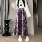 New Fallwinter Diamond-velvet Skirt