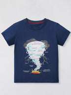 Children's Tornado Graphic Short Sleeve T-Shirt
