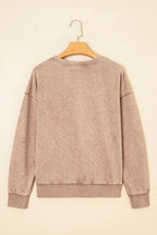 Dune saved by grace Letter Embroidery Mineral Wash Loose Sweatshirt