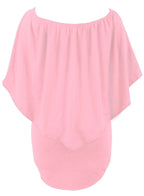Plus size  Dressing Layered Fiery Red Mini Poncho Dress