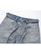 AZUL RHINESTONE DENIM